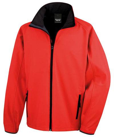 Chaqueta softshell Core pour imprimer | Rouge/Nègre