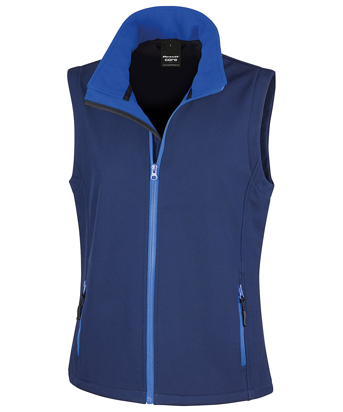 Chaleco softshell para mujer personalizable | Azul Marino/Azul Real