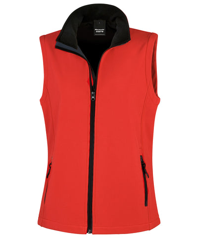 Chaleco softshell para mujer personnalisable | Rouge/Nègre