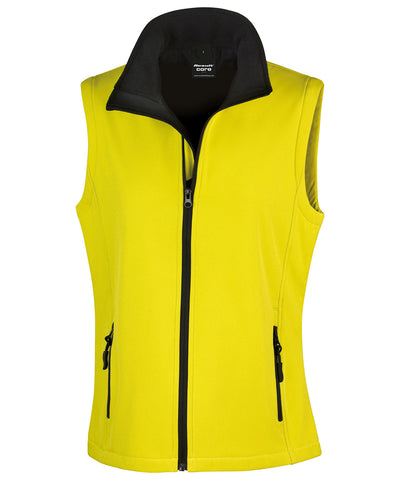 Chaleco softshell para mujer personnalisable | Amarillo/Nègre