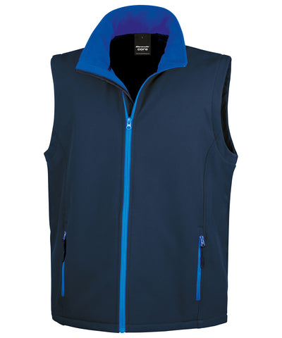 Chaleco softshell imprimable | Azul Marin/Azul Real