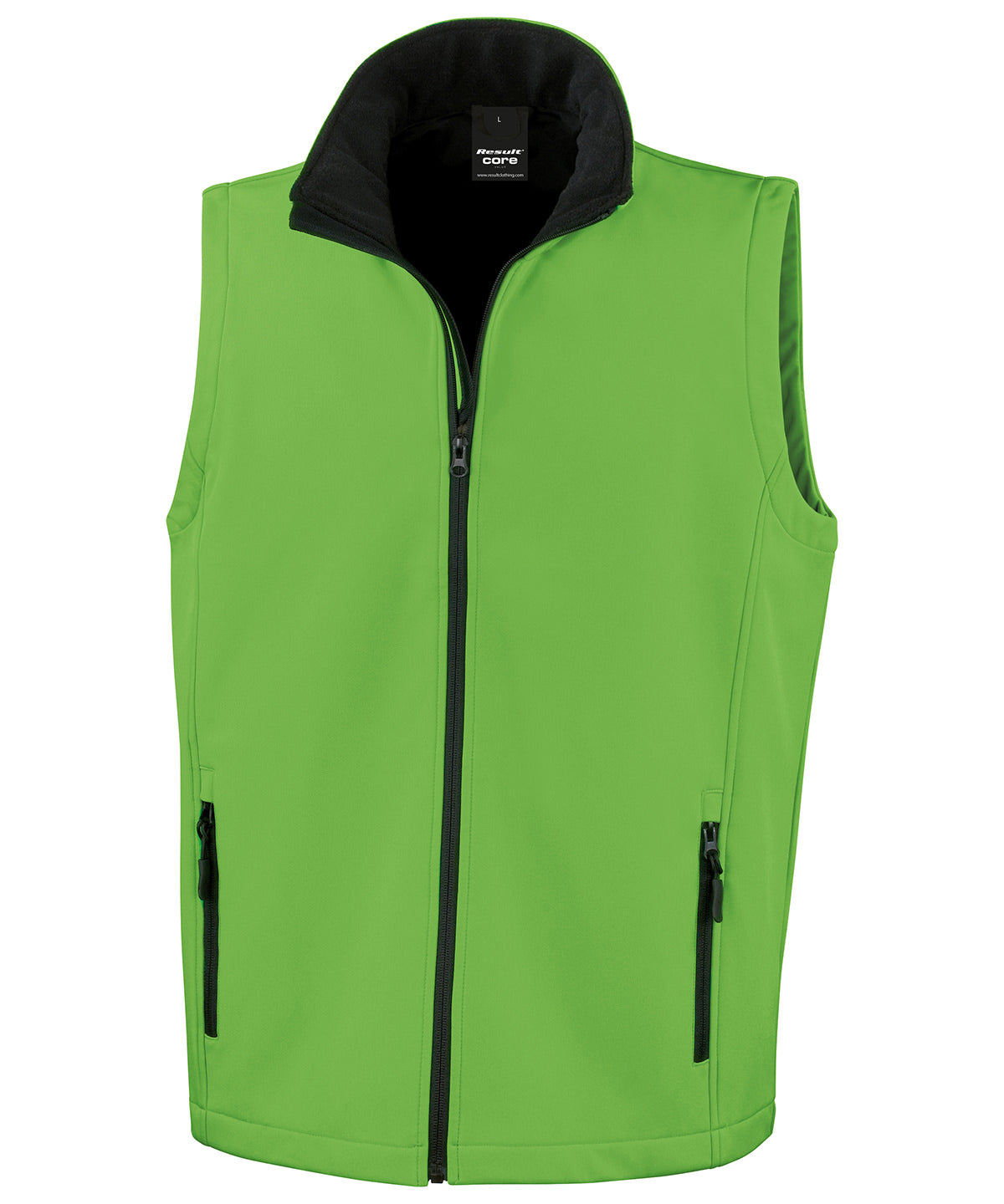 Chaleco softshell imprimable | Vert Intenso/Nègre