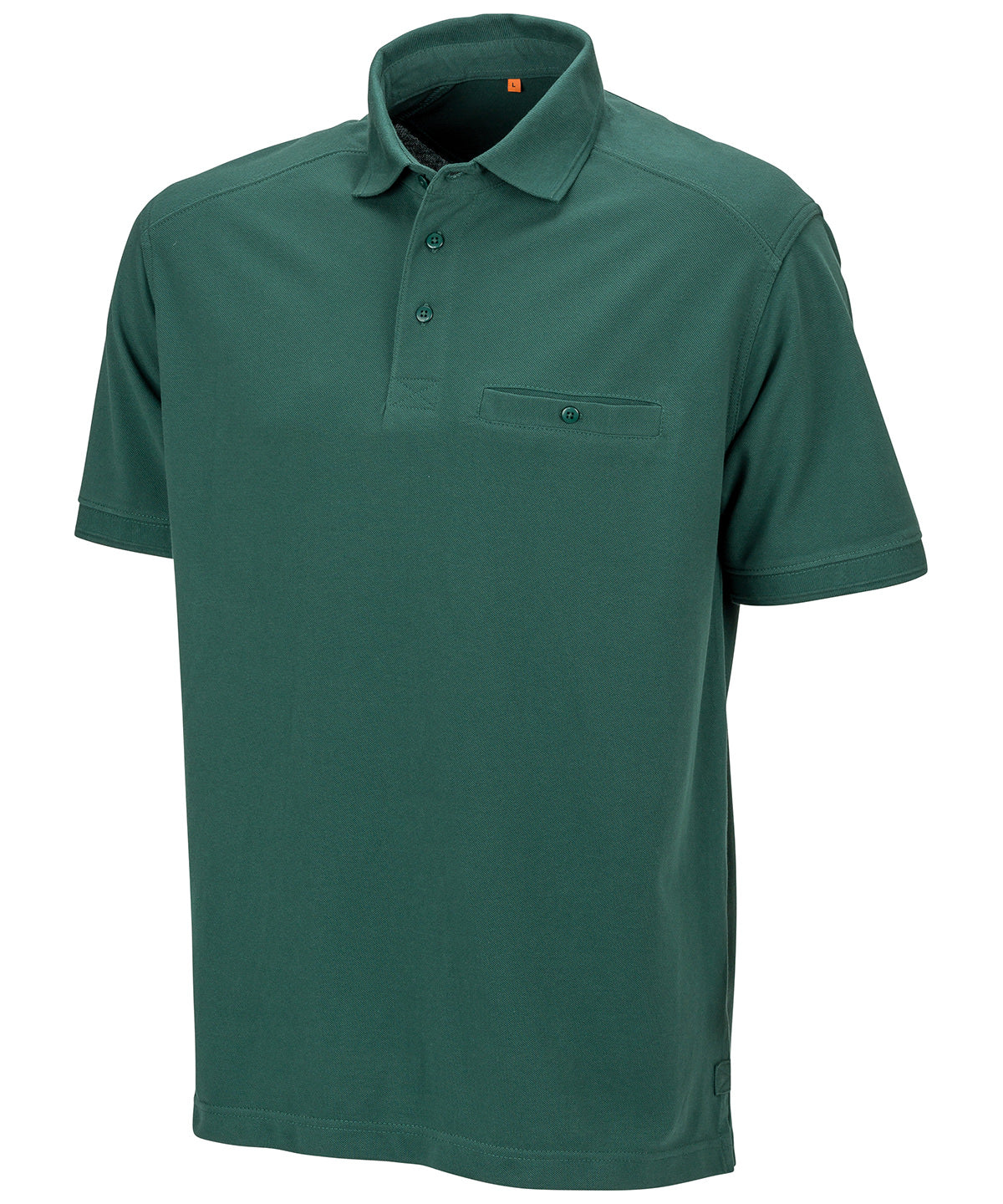 Camisa polo Work-Guard Apex con bolsillo | Verde Botella