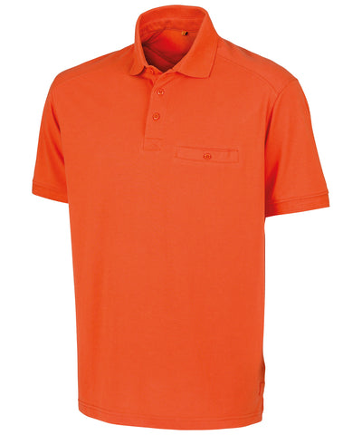 Camisa polo Work-Guard Apex con bolsillo | Naranja