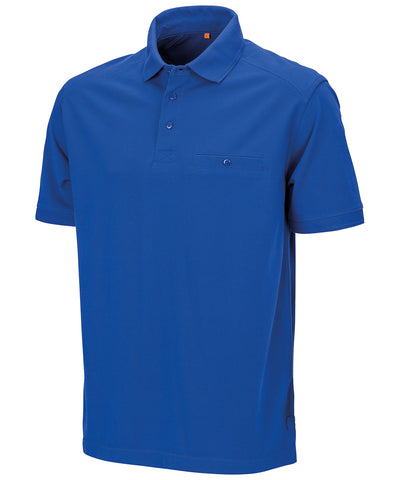 Camisa polo Work-Guard Apex con bolsillo | Azul Real