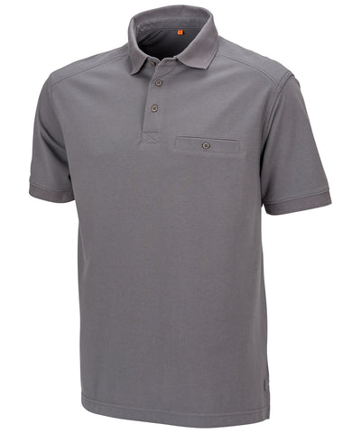 Camisa polo Work-Guard Apex con bolsillo | Gris Claro