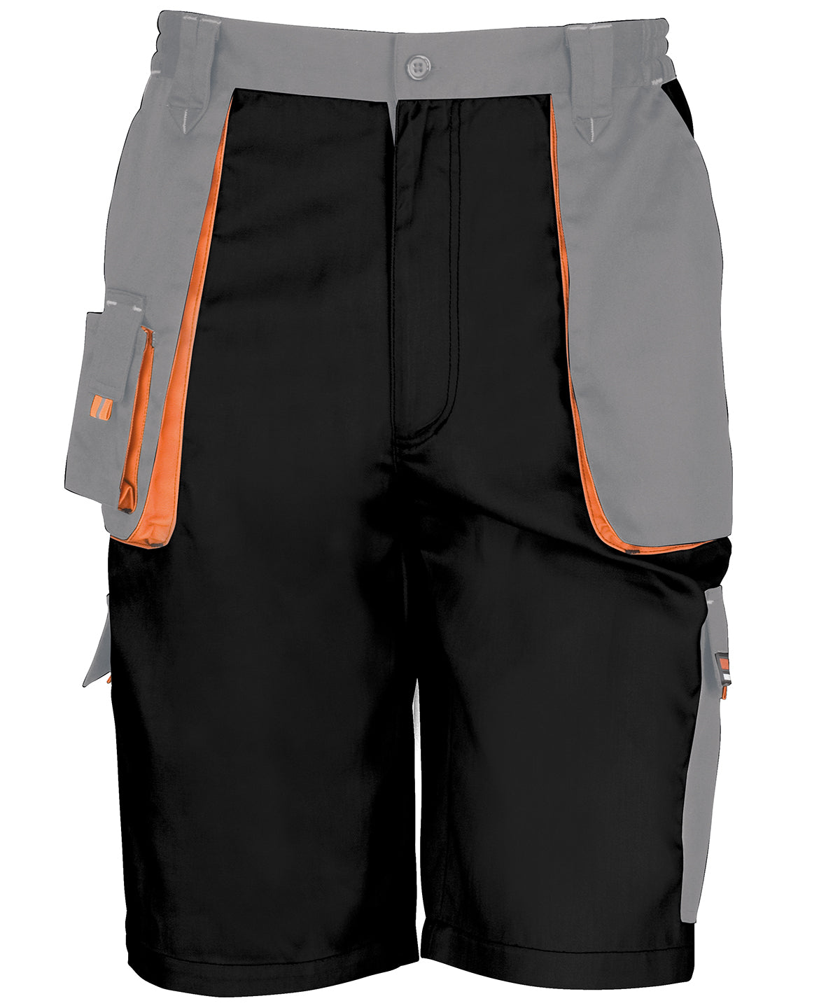 Pantalones cortos Work-Guard lite | Negro/Gris/Naranja