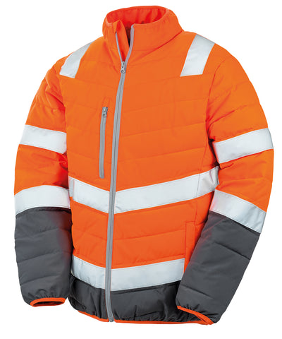 Veste de sécurité rembourrée souple | Orange fluo