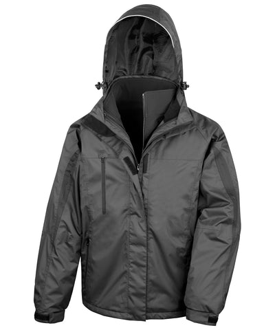 Chaqueta de viaje 3 en 1 con interior de softshell | Negro/Negro