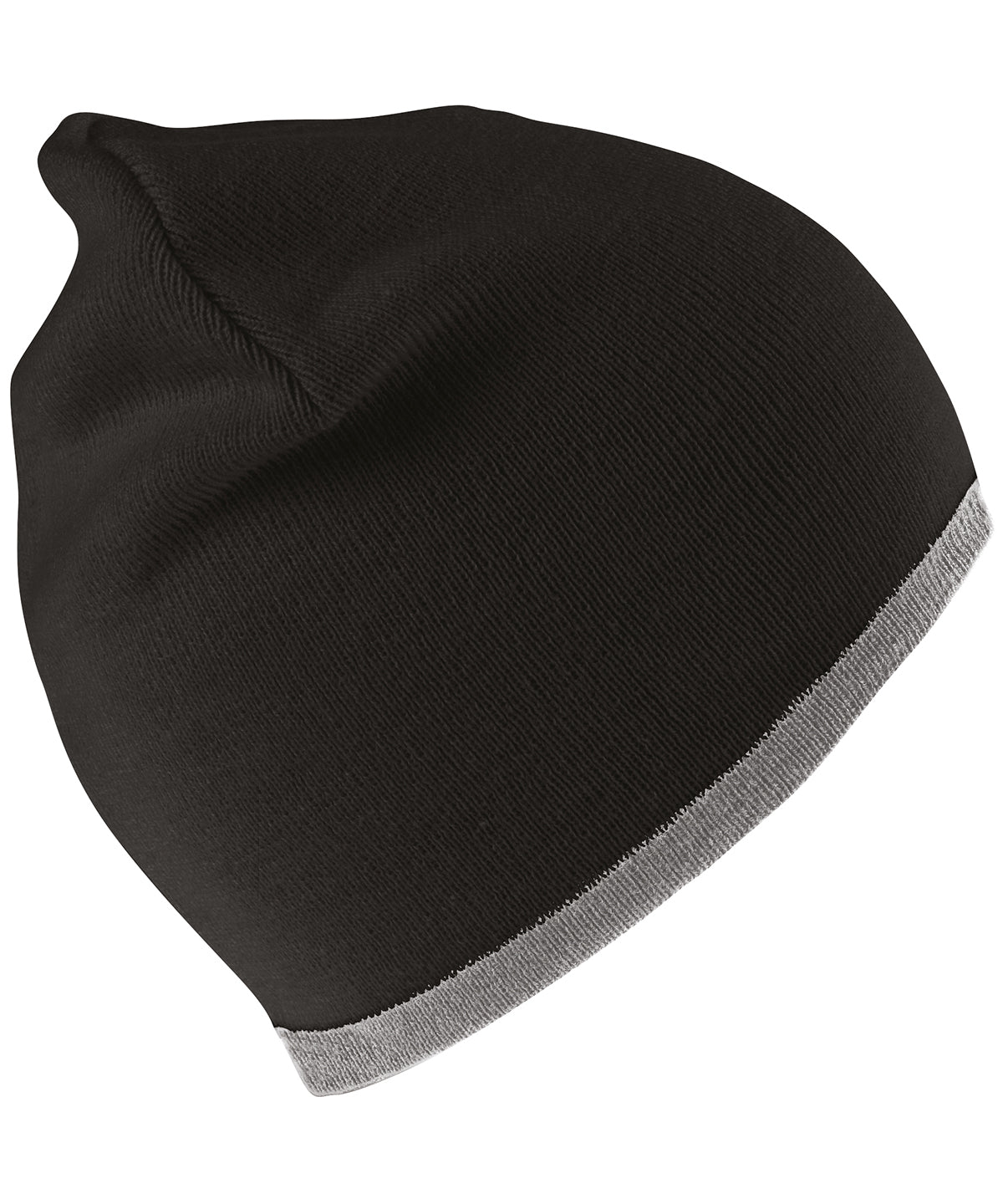 Gorro réversible de mode | Nègre/Gris