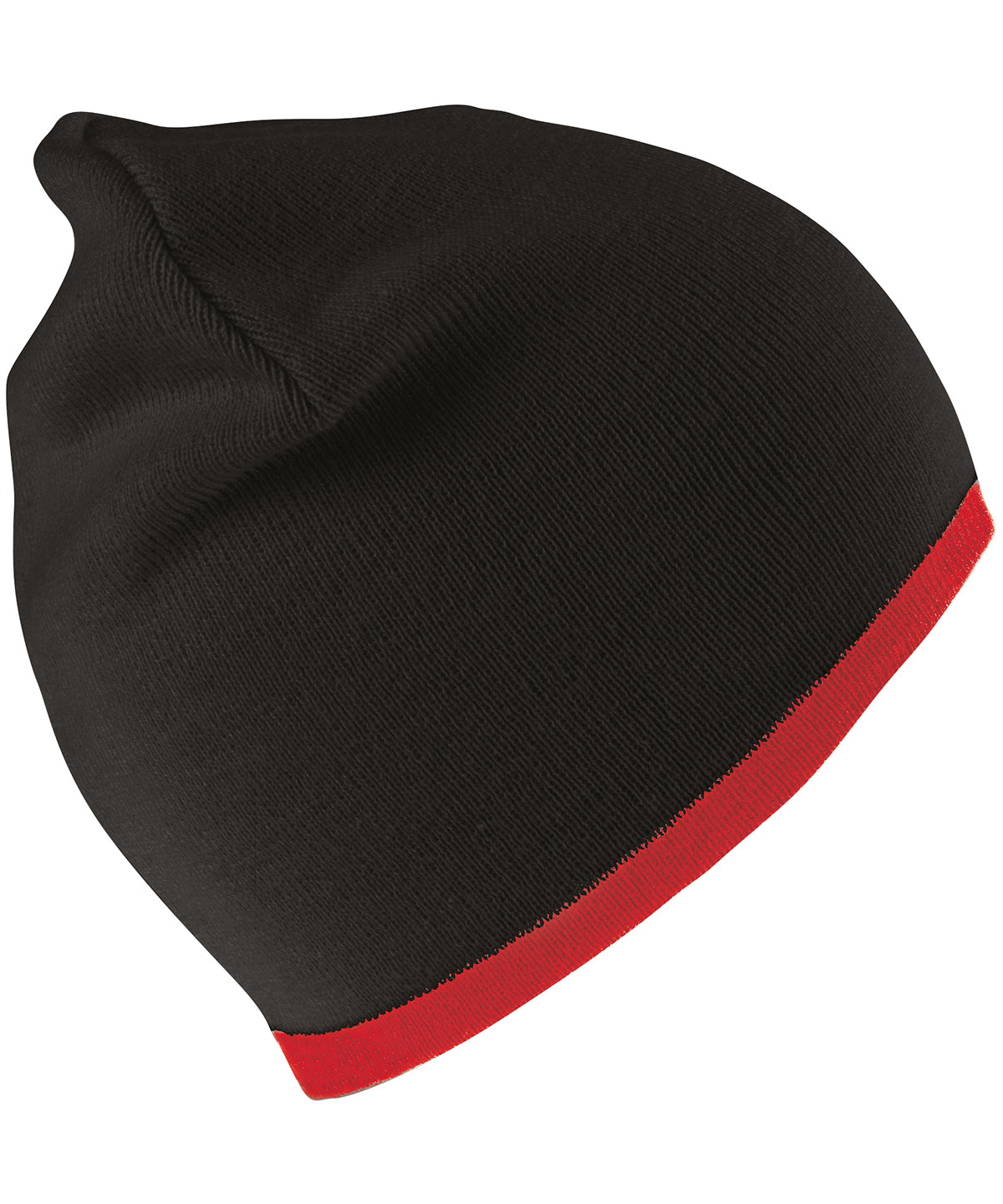 Gorro réversible de mode | Nègre/Rojo