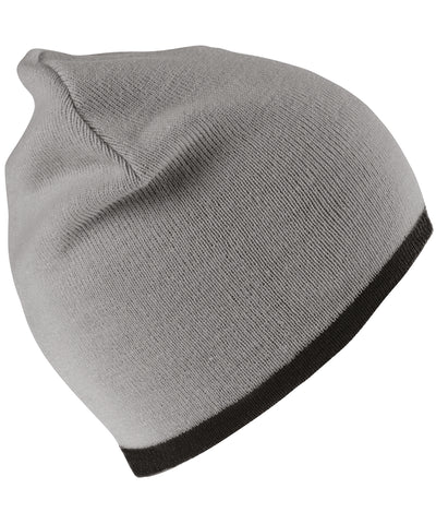 Gorro reversible de moda | Gris/Negro