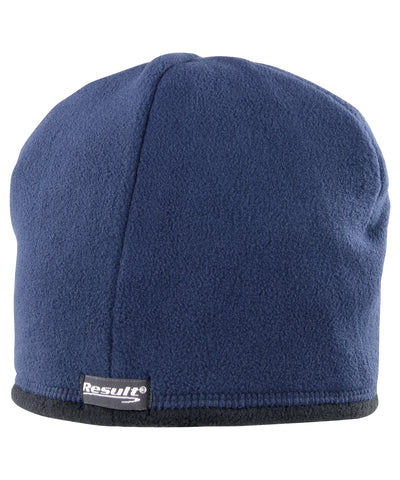 Gorro reversible de microfleece | Azul Marino/Negro