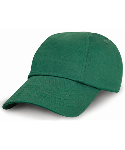 Gorra de algodn de perfil bajo para nios | Verde Botella
