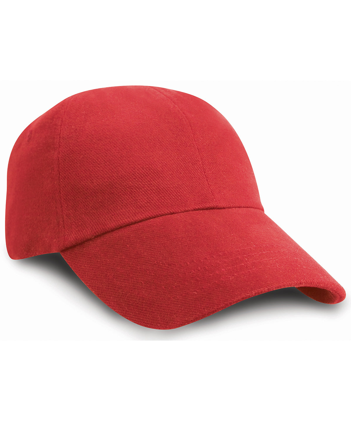 Gorra de algodn cepillado pesado de perfil bajo | Rojo