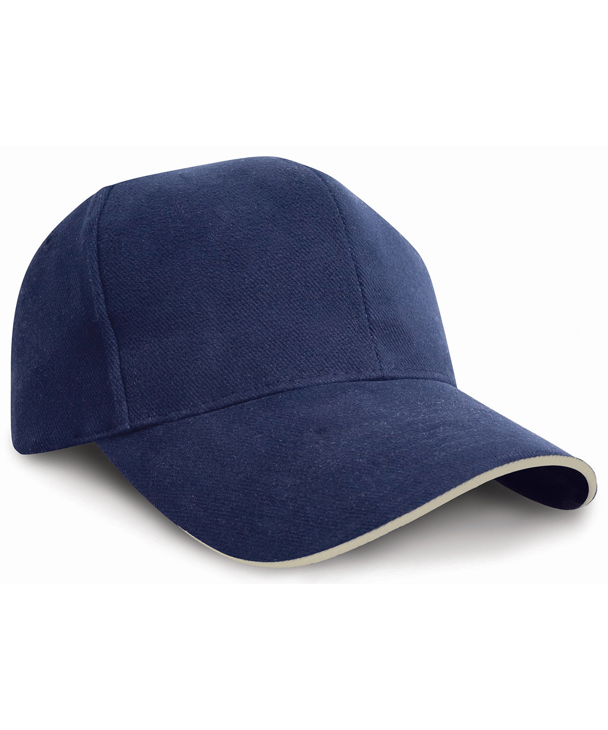 Gorra de algodn pesado estilo profesional con visera de contraste | Azul Marino/Natural