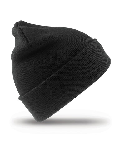 Gorro de esqu de lana para nios | Negro