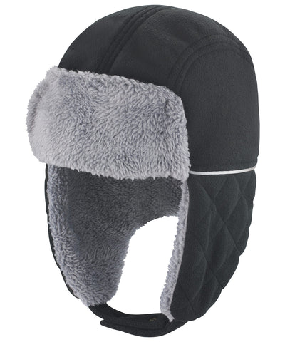 Gorro trapper Ocean | Negro/Gris