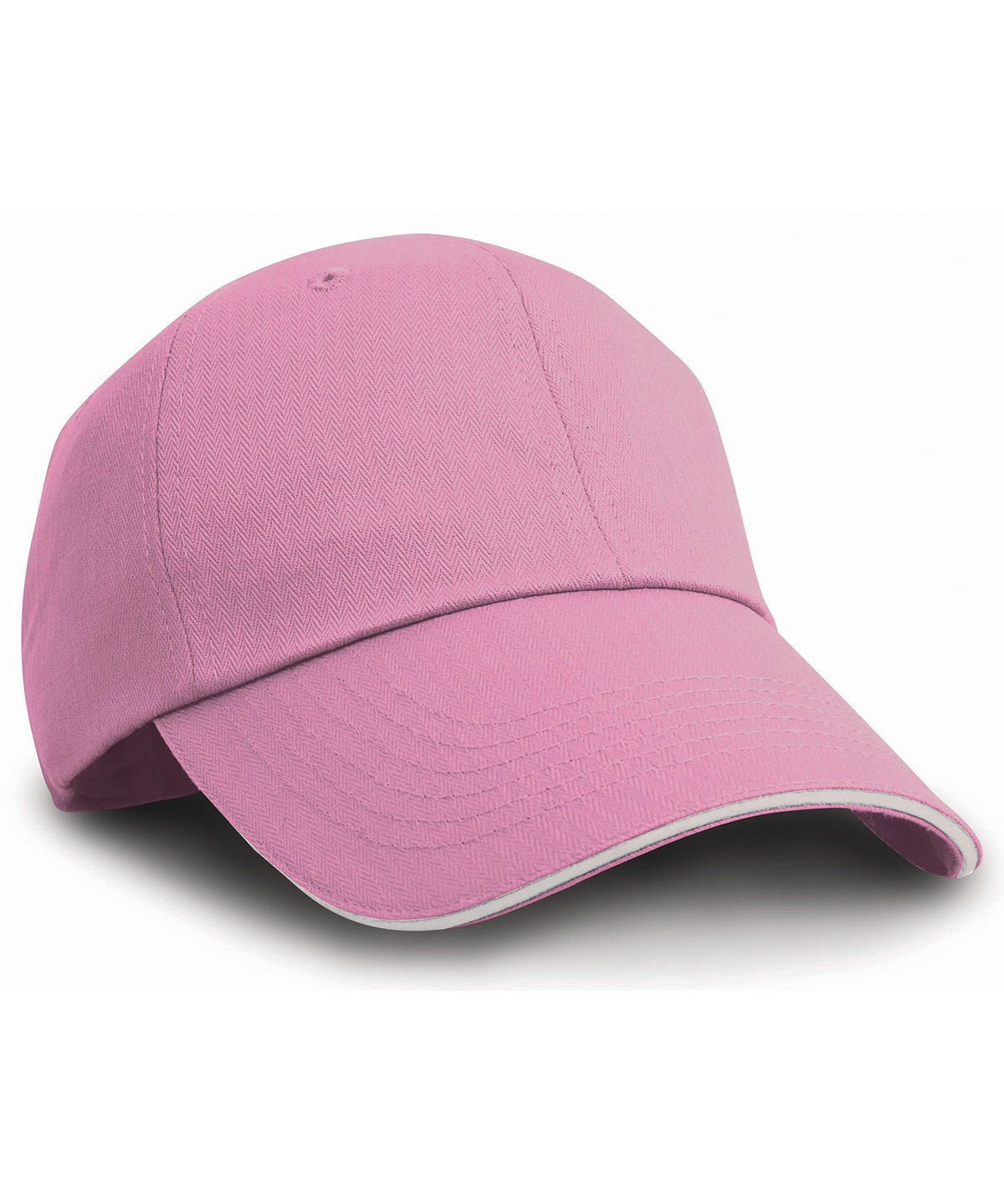 Gorra de espiga con visera en contraste | Rosa/Blanco