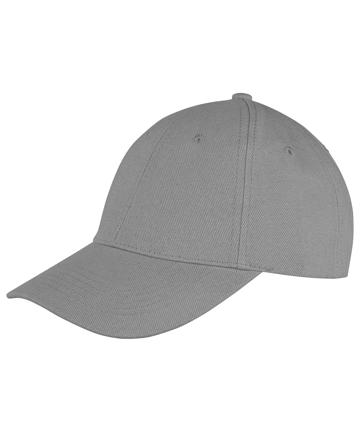 Gorra de perfil bajo de algodn cepillado de 6 paneles Memphis | Gris Paloma
