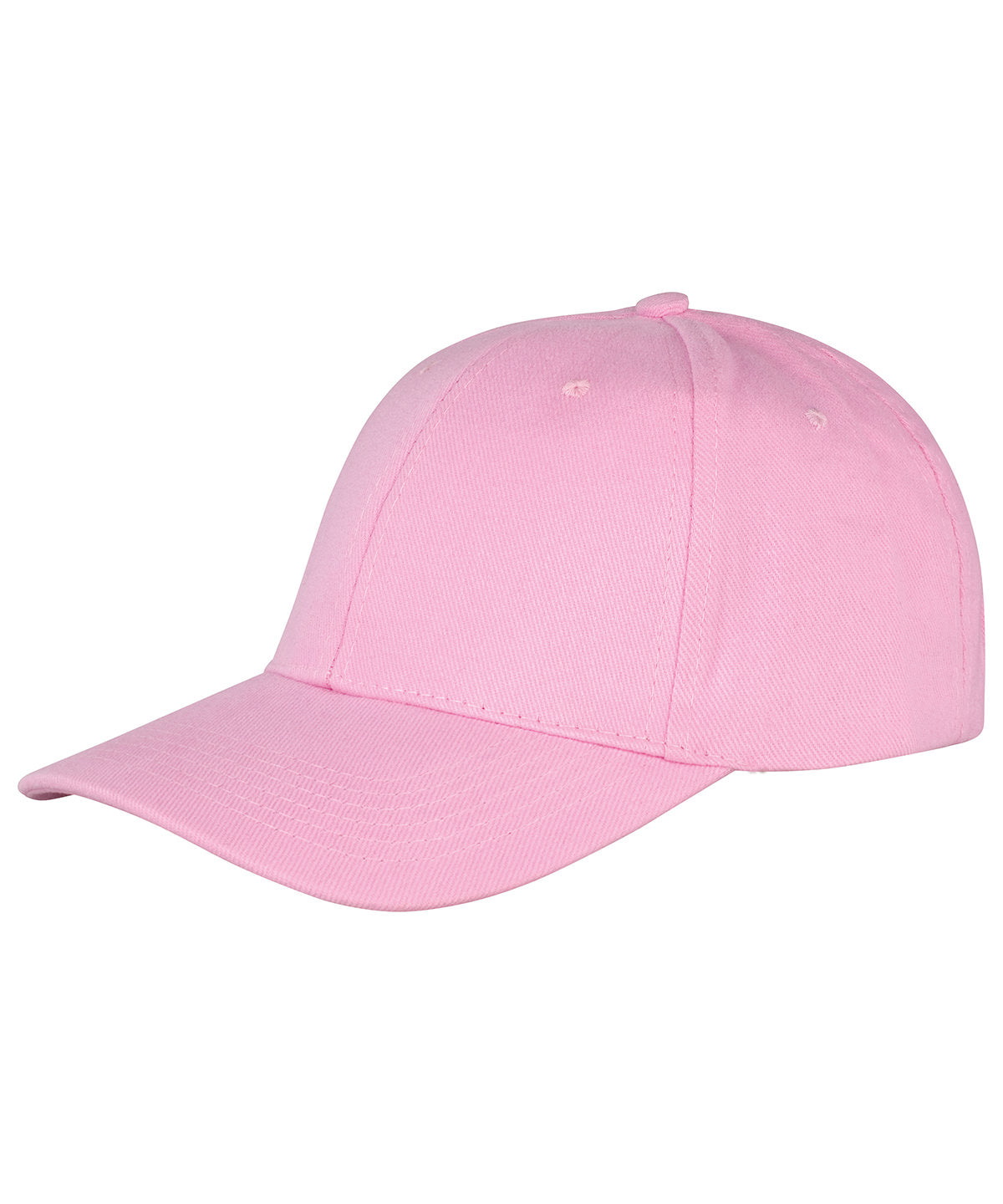 Gorra de perfil bajo de algodn cepillado de 6 paneles Memphis | Rosa