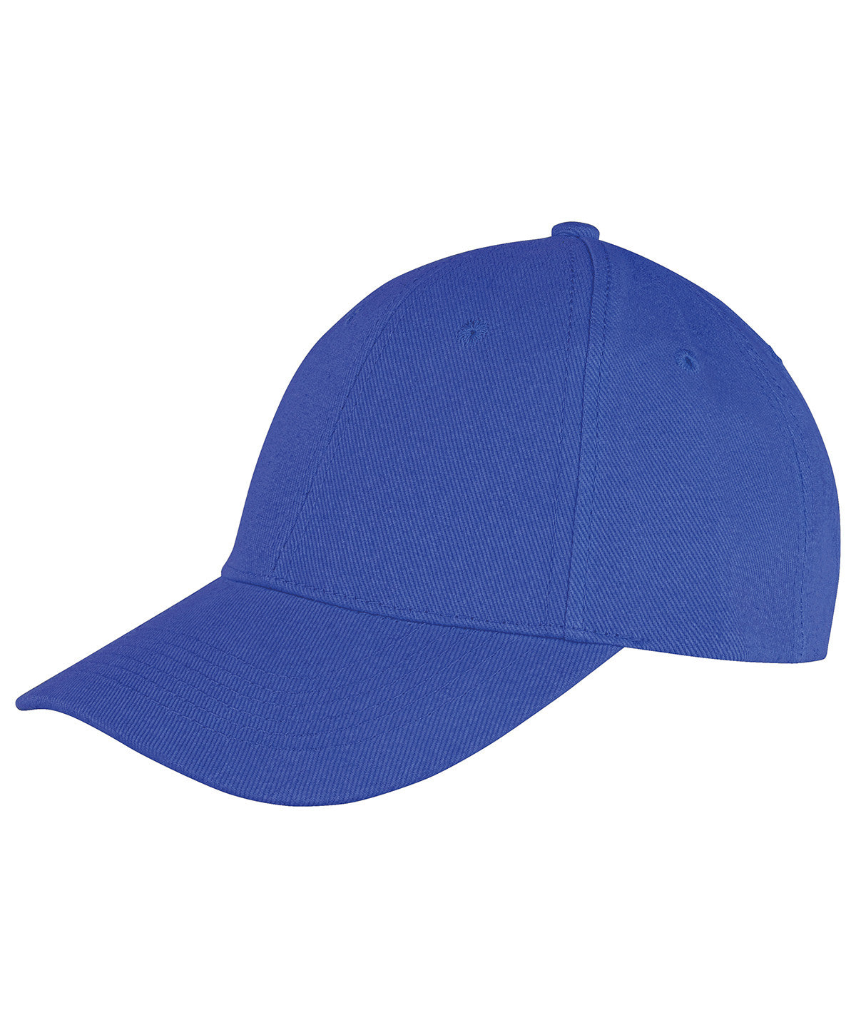 Gorra de perfil bajo de algodn cepillado de 6 paneles Memphis | Azul Real