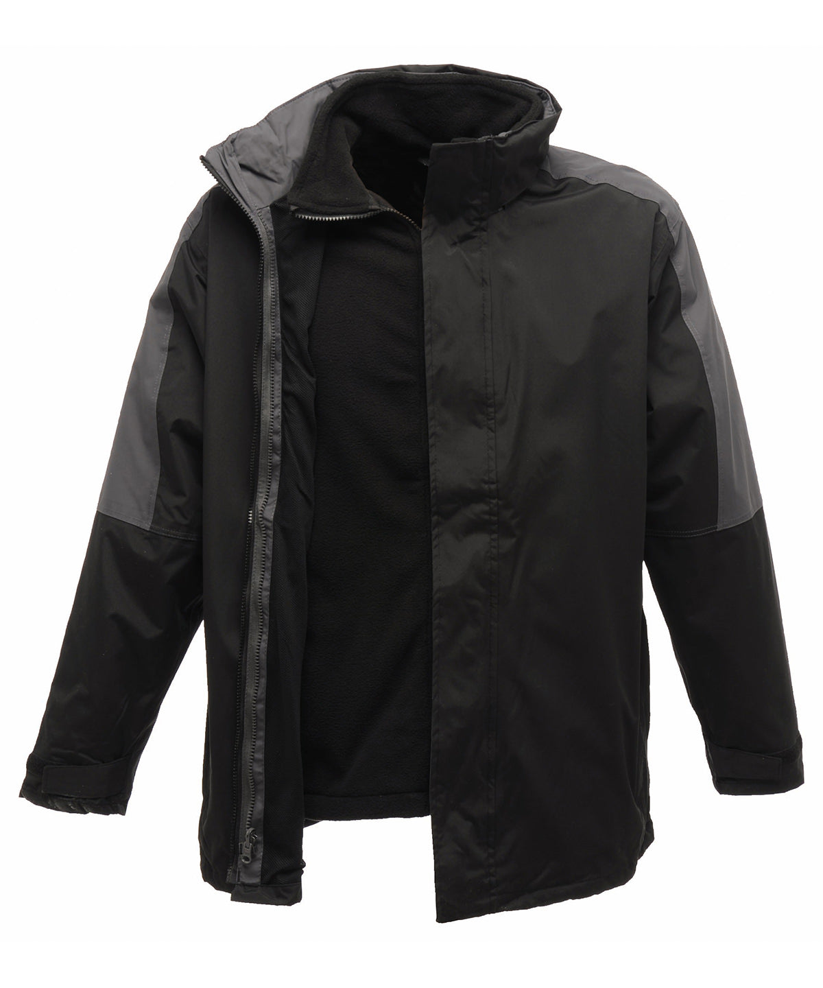 Chaqueta 3 en 1 Defender III | Negro/Gris Foca