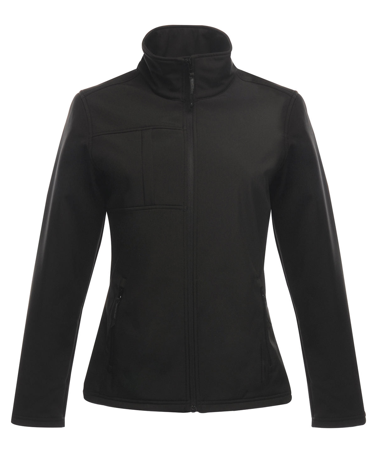 Octagon II Damen Bedruckbare 3-Lagen Membran Softshelljacke | Schwarz Slido