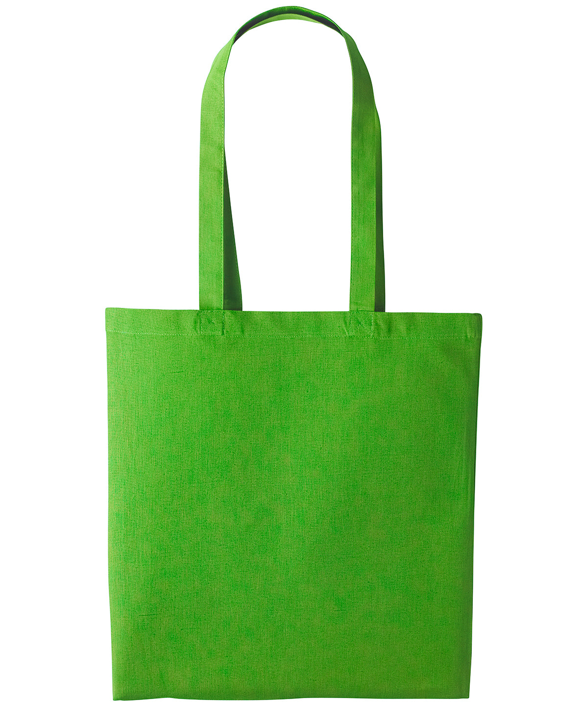 Shopper de algodn con asas largas | Verde Kiwi
