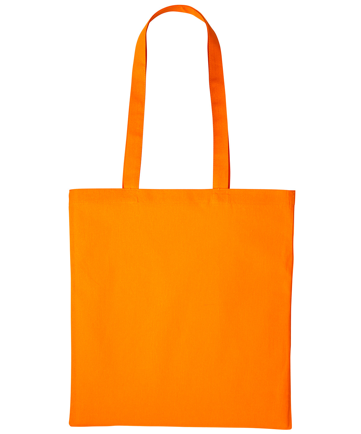 Shopper de algodn con asas largas | Naranja