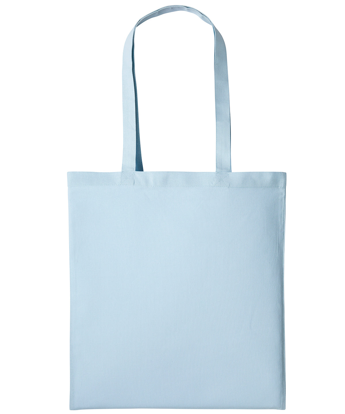 Shopper de algodn con asas largas | Pastel Blue