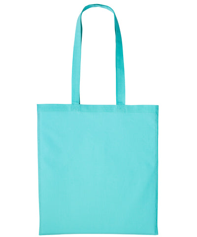 Shopper de algodn con asas largas | Menta