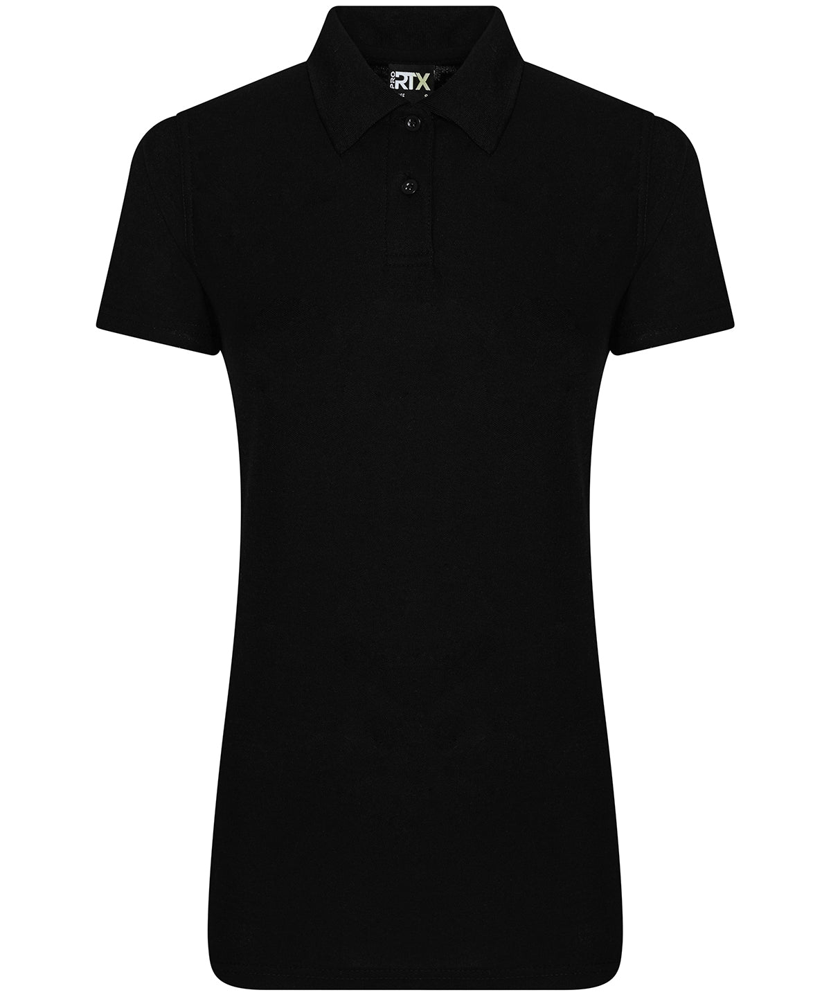 Polo de polister profesional para mujer | Negro