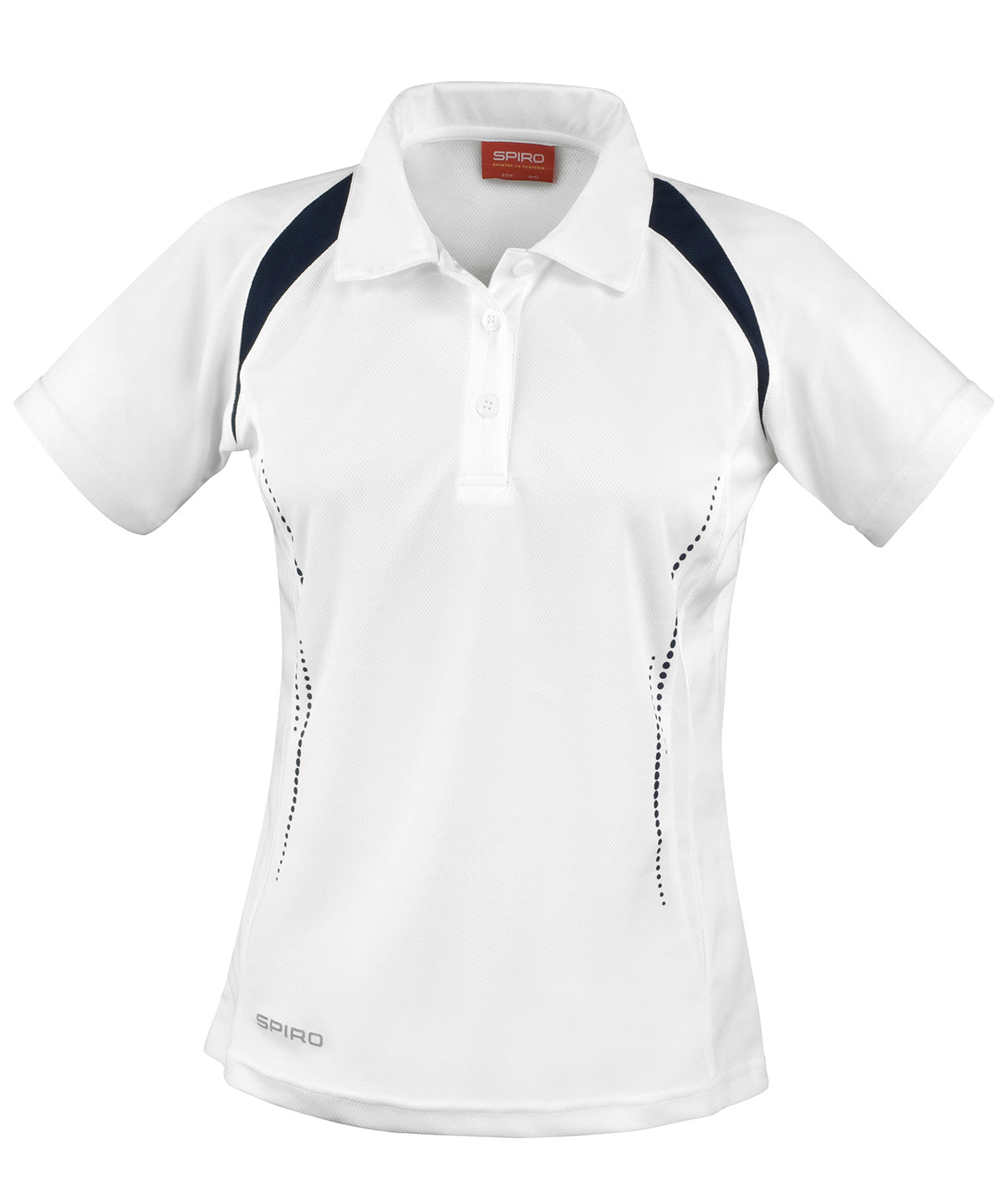Polo de equipo para mujer Spiro | Blanco/Marino