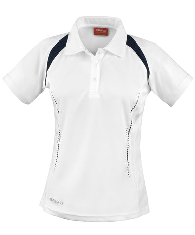 Polo de equipo para mujer Spiro | Blanco/Marino