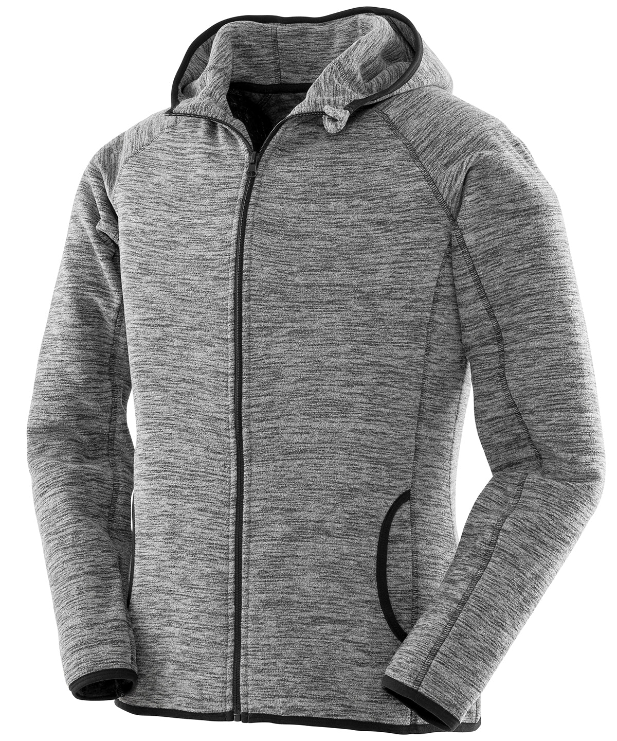 Sudadera de microfelpa para mujer | Gris/Negro