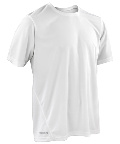 Camiseta de manga corta de secado rpido Spiro | Blanco