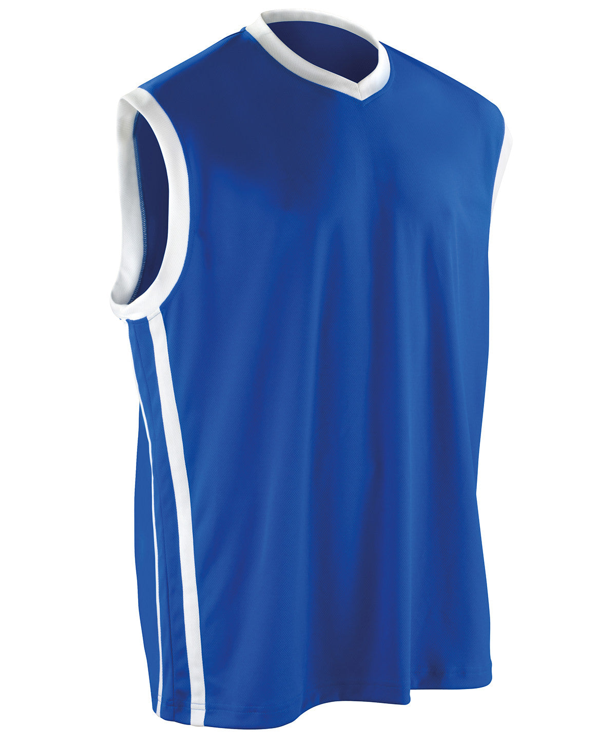 Camiseta de baloncesto de secado rpido | Azul Real/Blanco