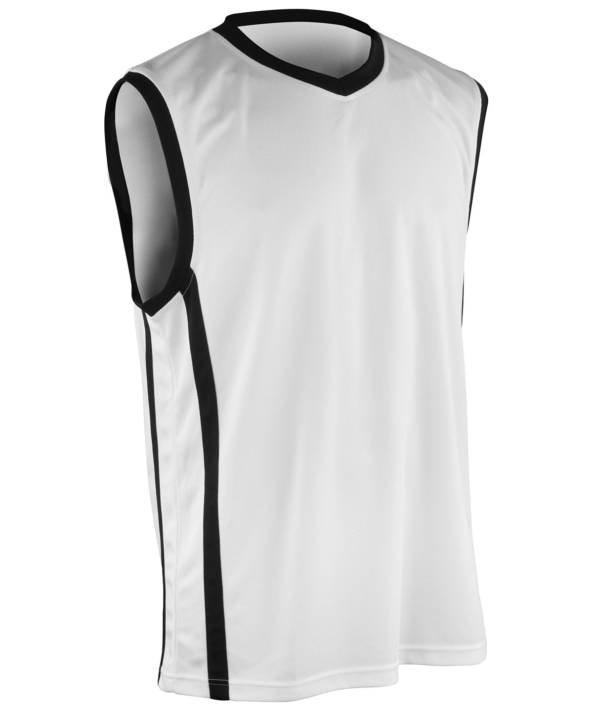 Camiseta de baloncesto de secado rpido | Blanco/Negro