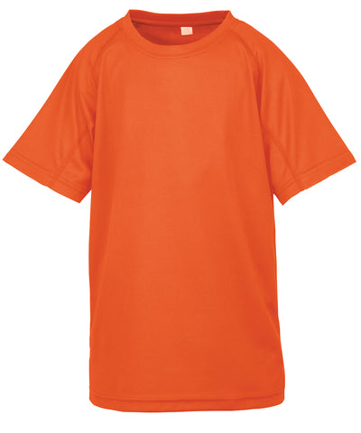 Camiseta Junior de rendimiento Aircool | Naranja Fluorescente