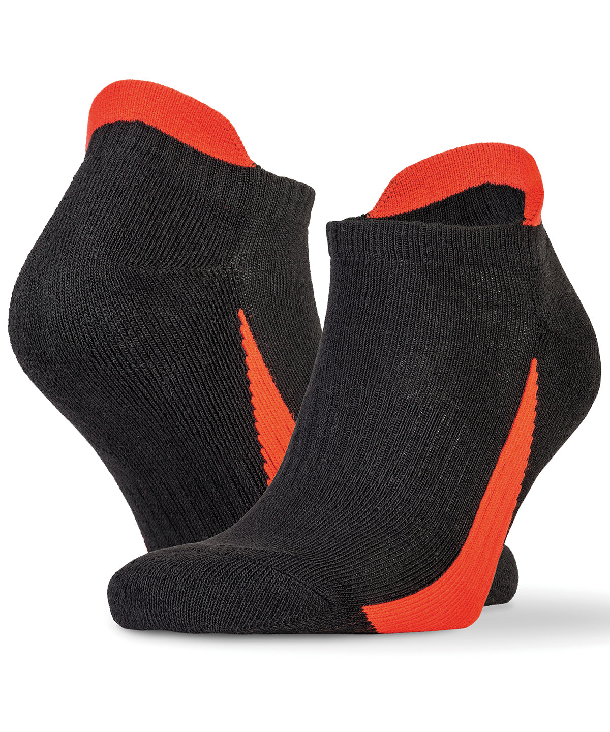 Calcetines deportivos para zapatillas pack de 3 | Negro/Rojo