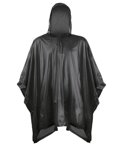 Poncho de plstico para nios | Negro