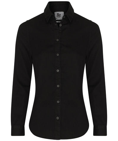 Camisa vaquera Lucy para mujer | Negro