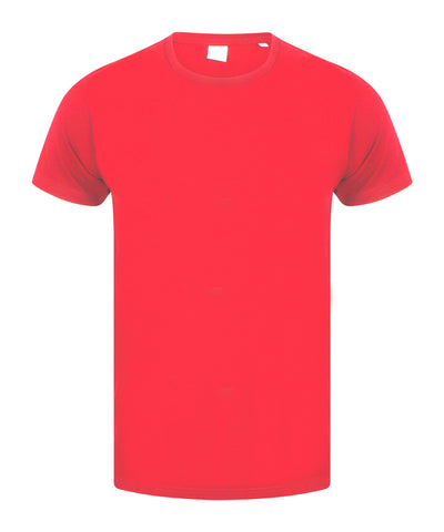 Camiseta elstica para hombres feel good | Rojo Brillante