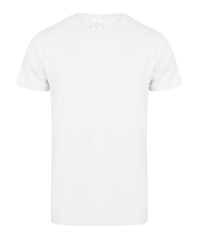 Camiseta elstica para hombres feel good | Blanco