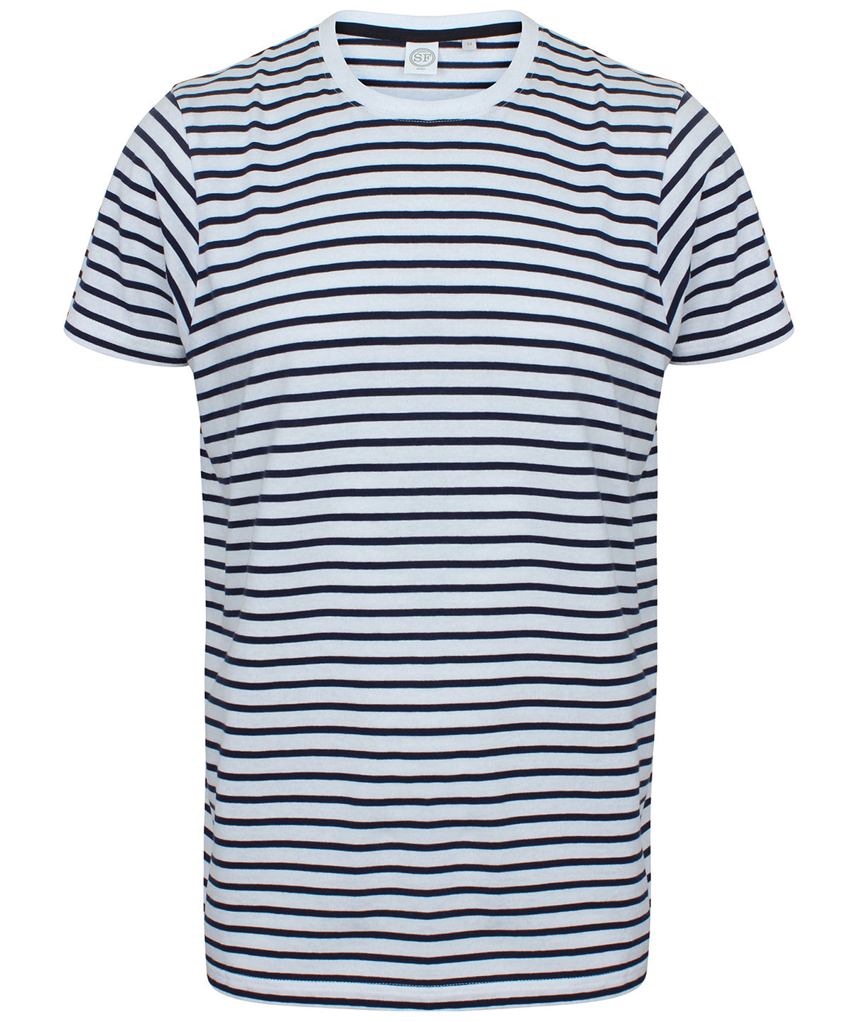 Camiseta a rayas unisex | Blanco/Azul Marino Oxford