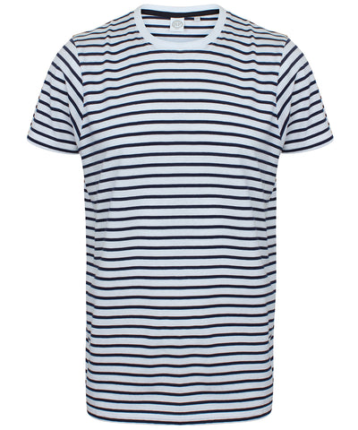 Camiseta a rayas unisex | Blanco/Azul Marino Oxford