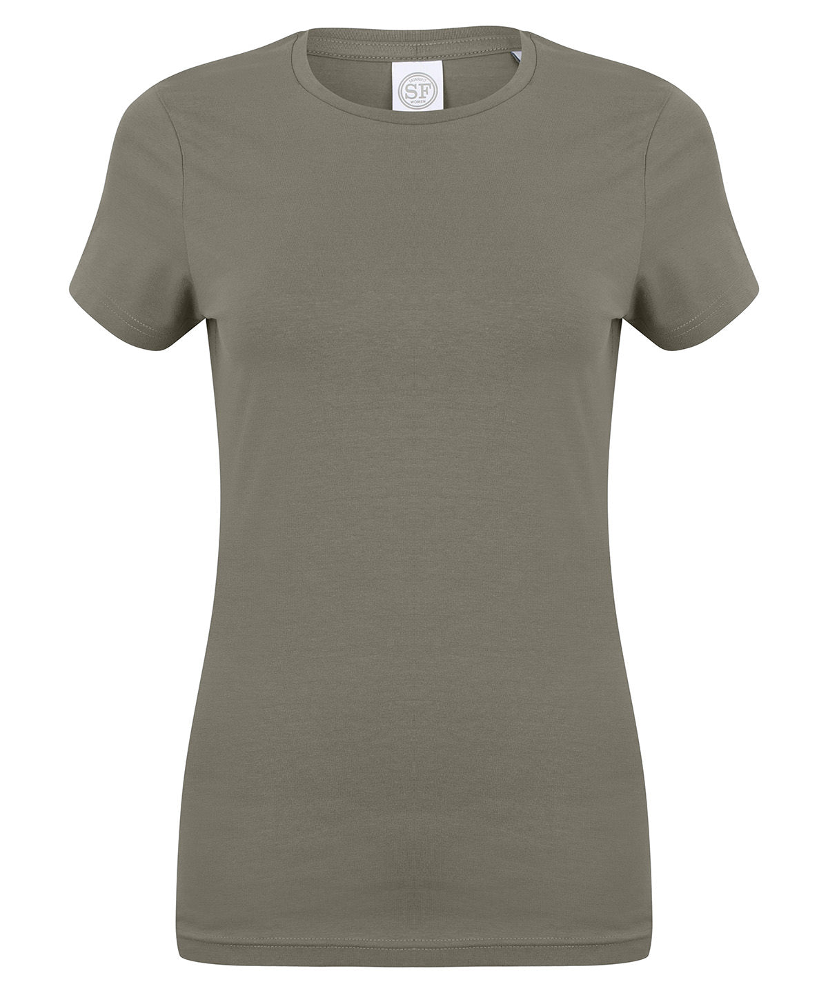 Camiseta elstica para mujer Feel Good | Caqui