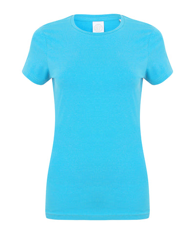 Camiseta elstica para mujer Feel Good | Azul Surf