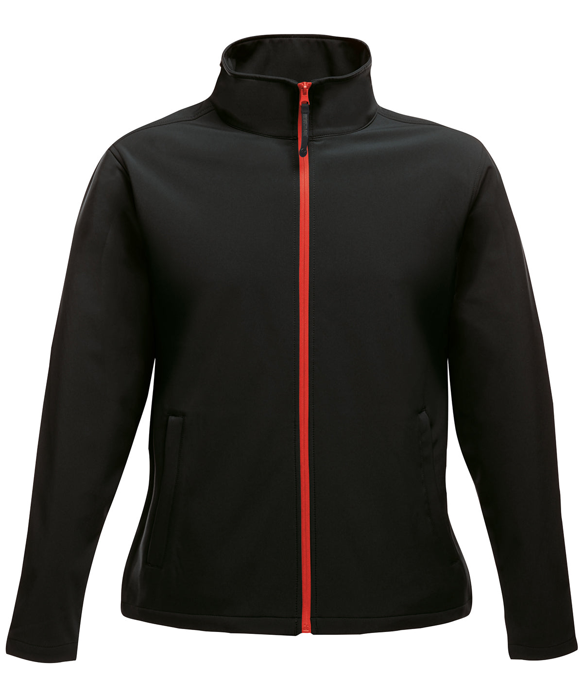 Ablaze Damen Bedruckbare Softshelljacke | Schwarz/Klassisches Rot